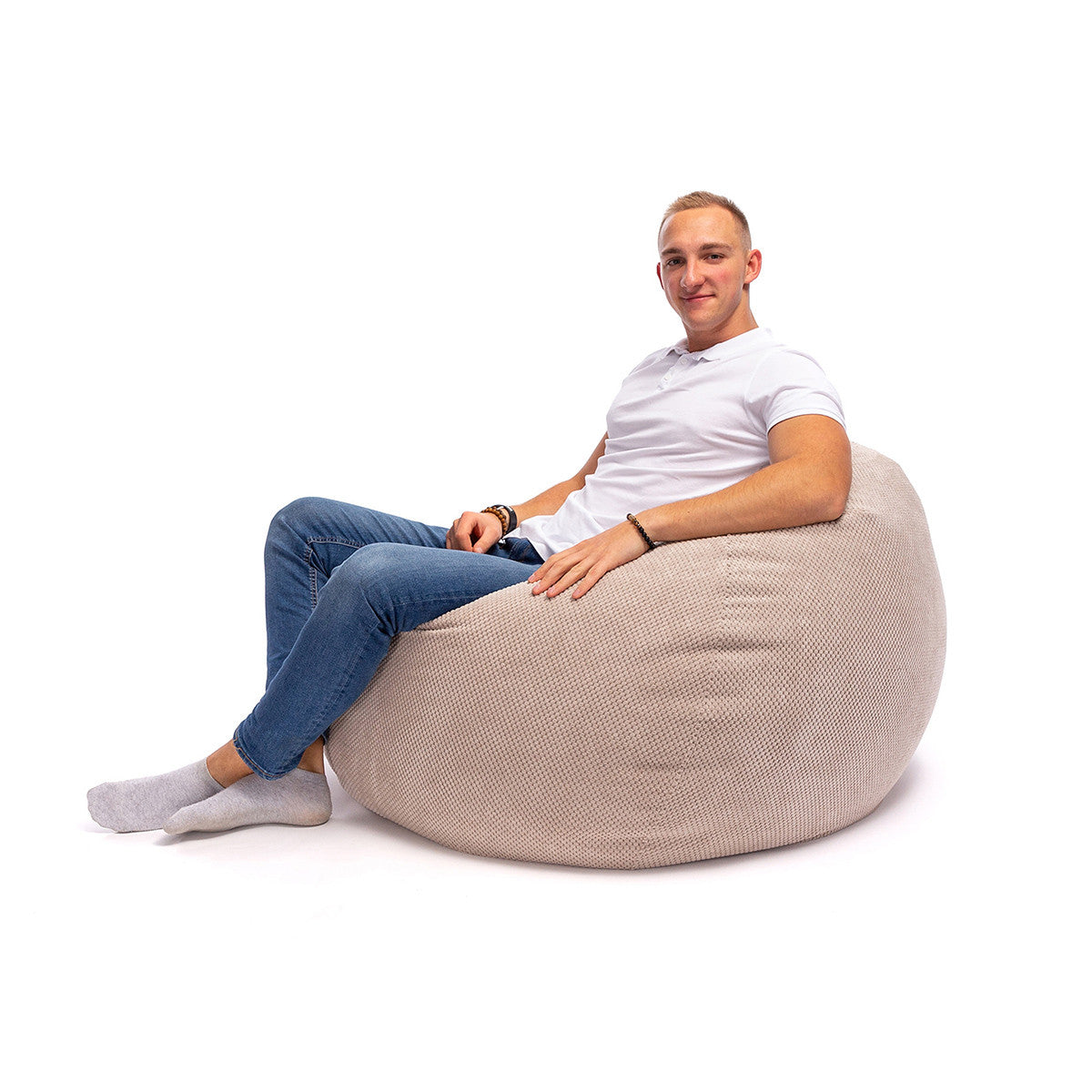 Pouf Sacco Dot con Cuscino in Omaggio