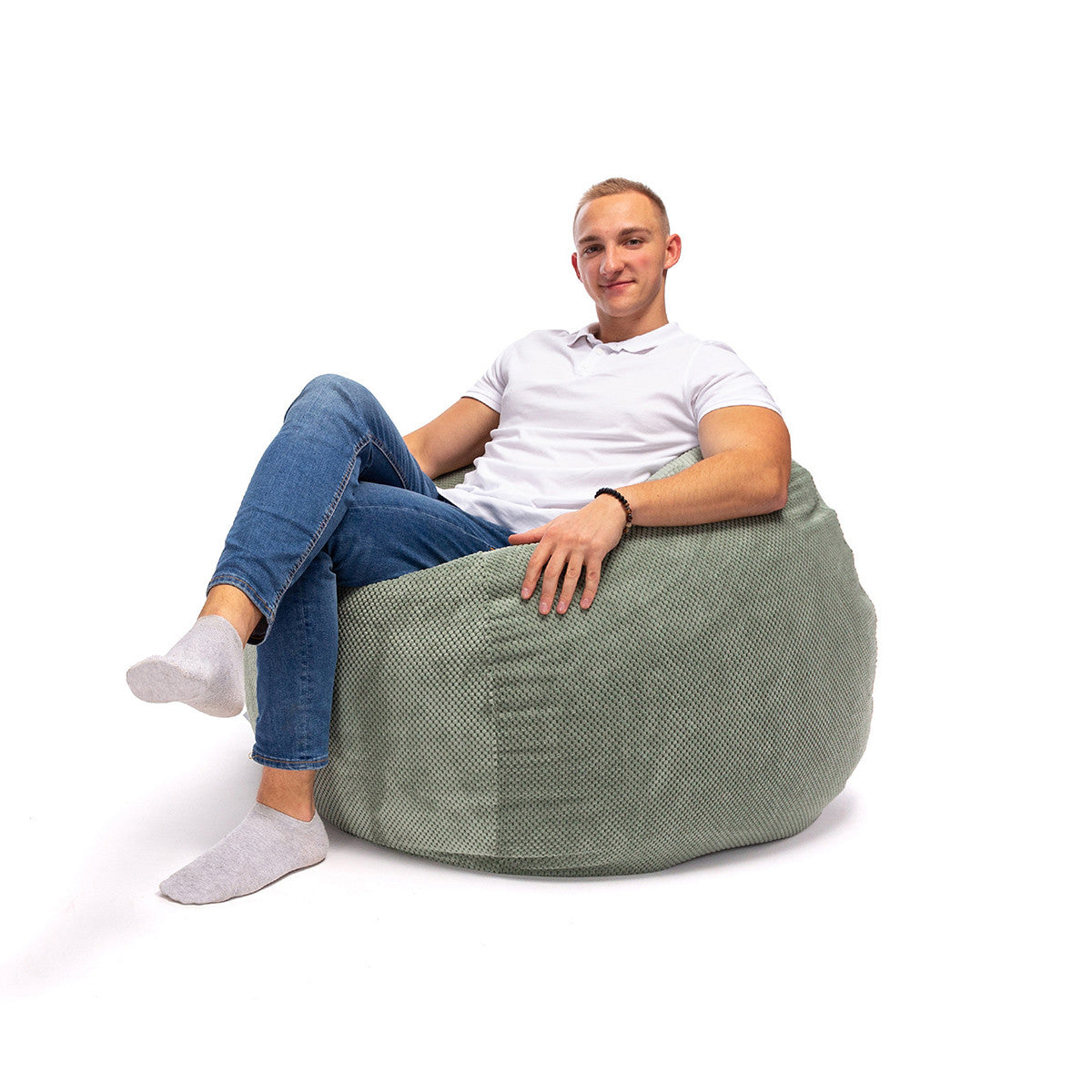 Pouf Sacco Dot con Cuscino in Omaggio