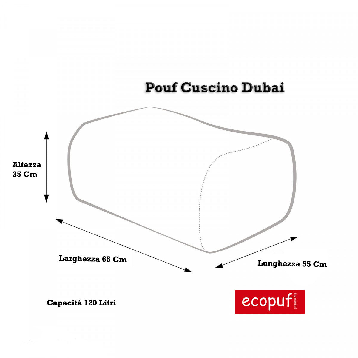 Pouf Sacco Seduta in Pelle Naturale completo di Poggiapiedi