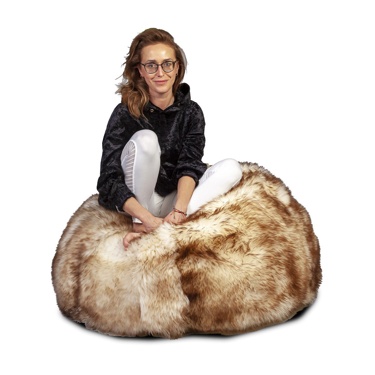 Pouf Poltrona Sacco in Vello d'Agnello