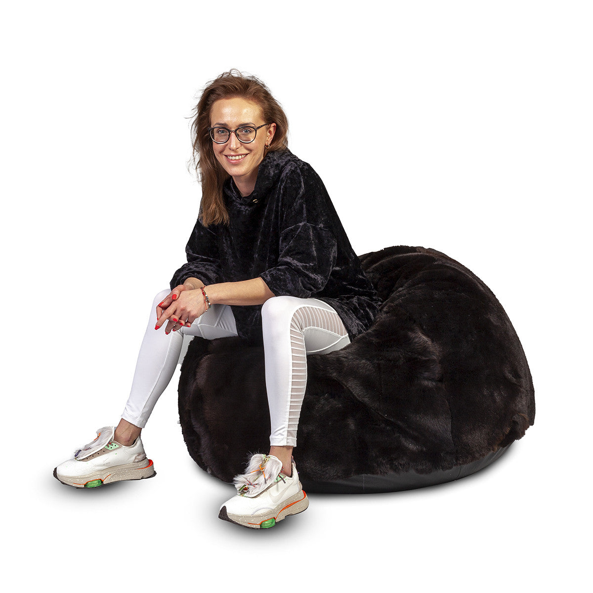 Pouf Poltrona Sacco in Vello d'Agnello