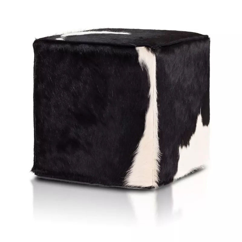 Pouf in Pelle di Mucca