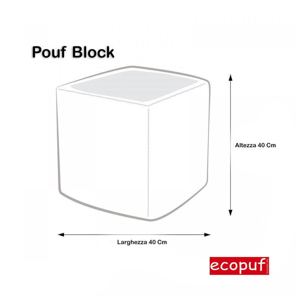 Pouf Poggiapiedi Sgabello Quadrato Vello Naturale d'Agnello 40x40
