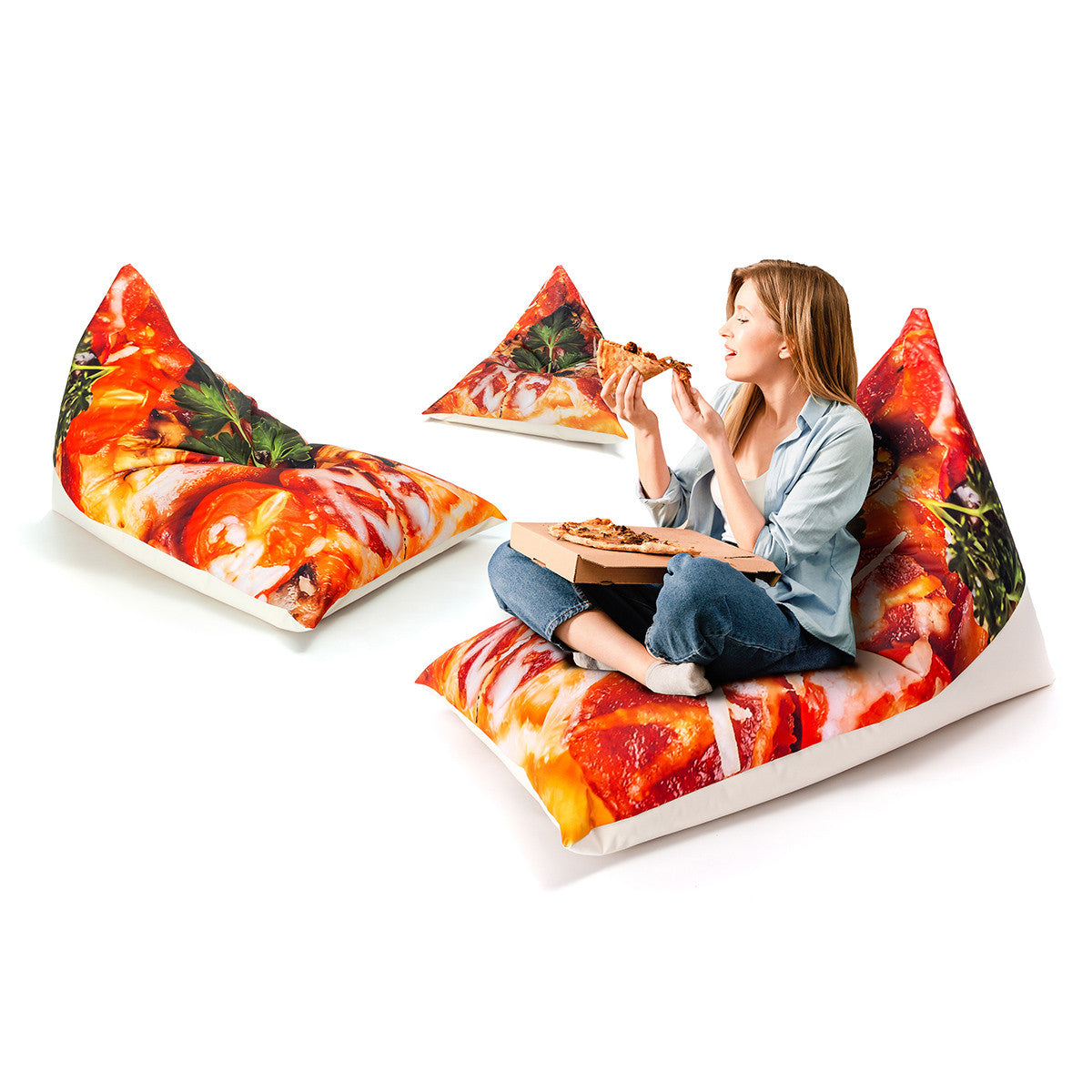 Pouf a Sacco Cuscino Fantasia Design