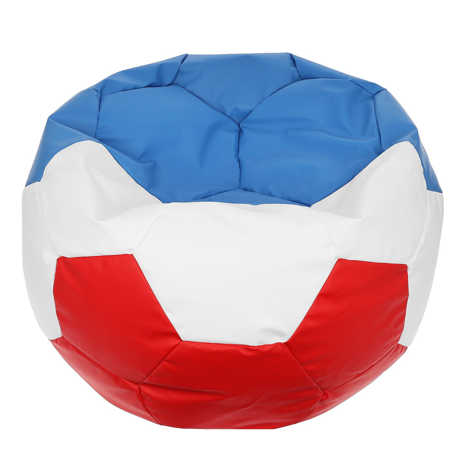 Pouf Poltrona Sacco Palla da Calcio in Ecopelle Nazionali Euro 2024