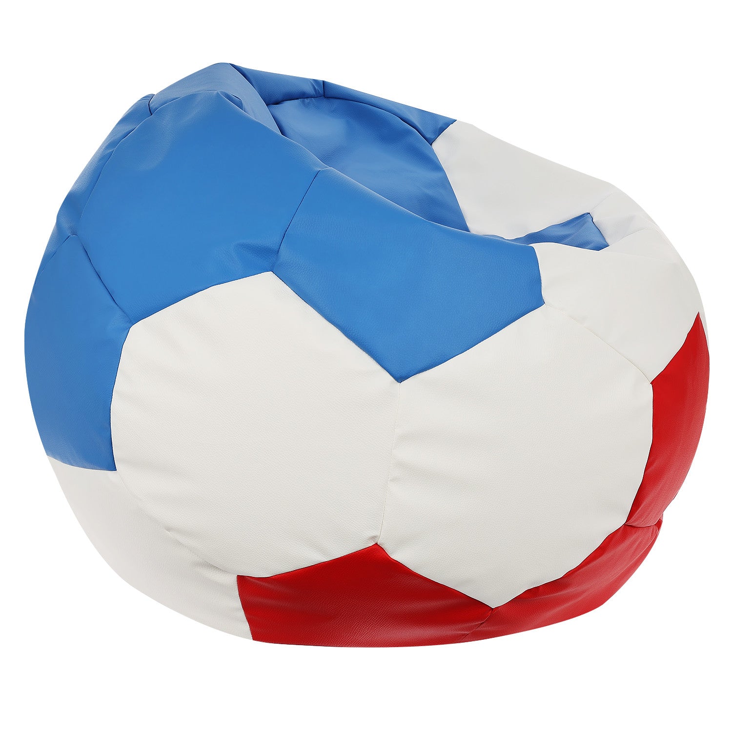 Pouf Poltrona Sacco Palla da Calcio in Ecopelle Nazionali Euro 2024