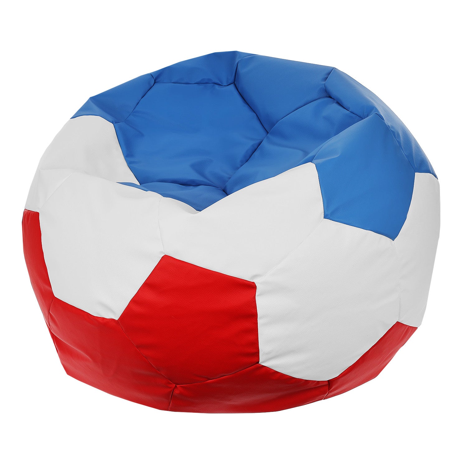 Pouf Poltrona Sacco Palla da Calcio in Ecopelle Nazionali Euro 2024
