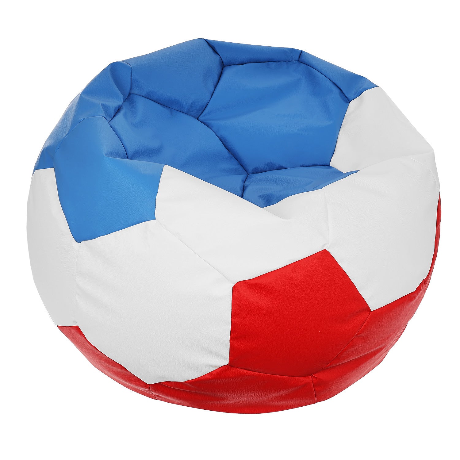 Pouf Poltrona Sacco Palla da Calcio in Ecopelle Nazionali Euro 2024