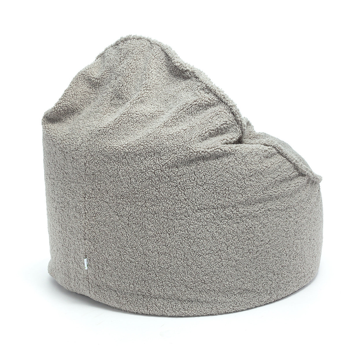 Pouf Poltrona Sacco Sfoderabile in tessuto Bouclè