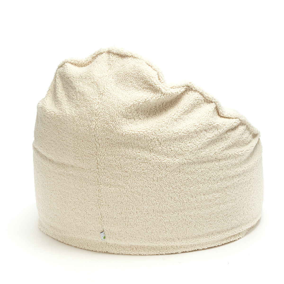 Pouf Poltrona Sacco Sfoderabile in tessuto Bouclè