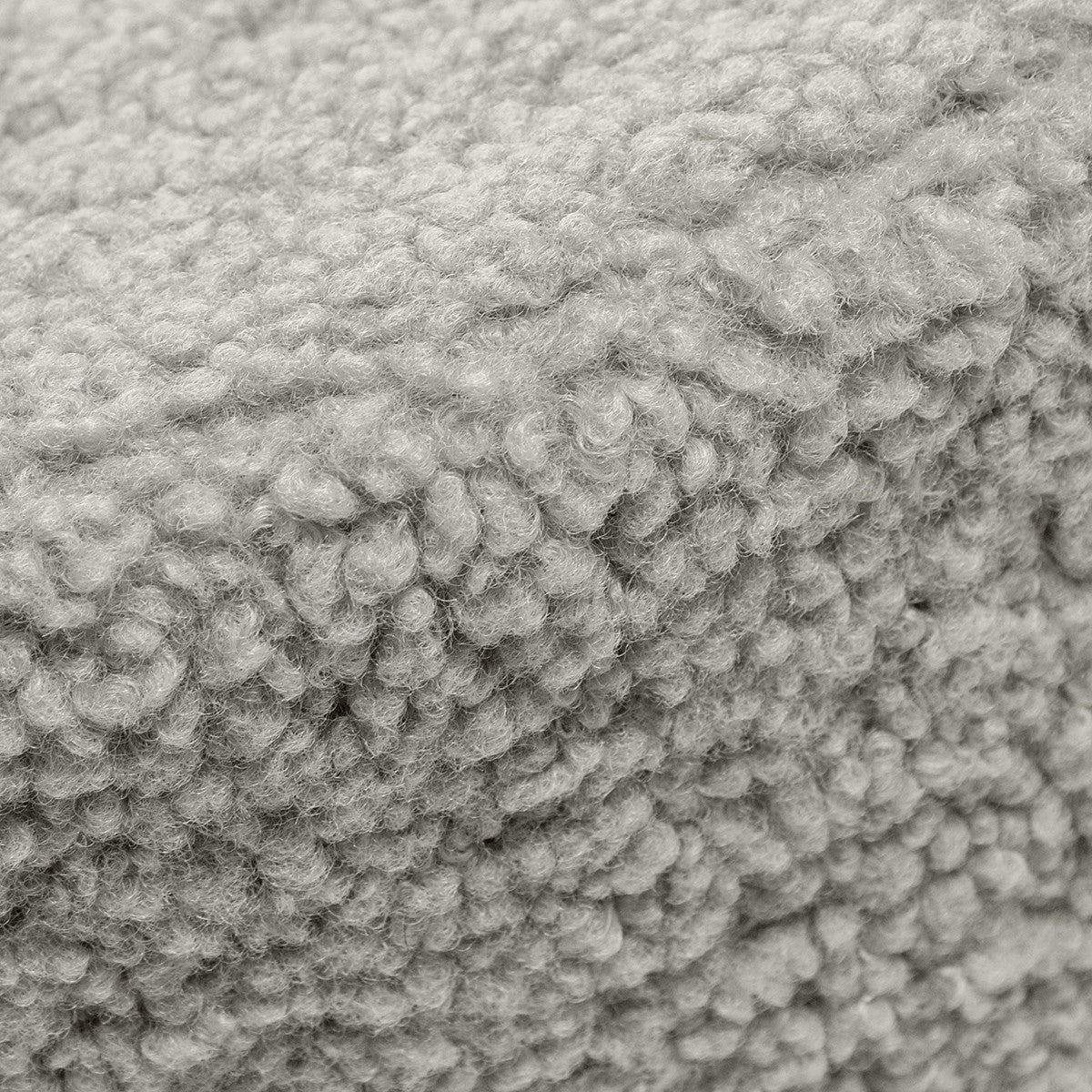Pouf Poggiapiedi Sgabello Cilindro in Bouclè 40x50