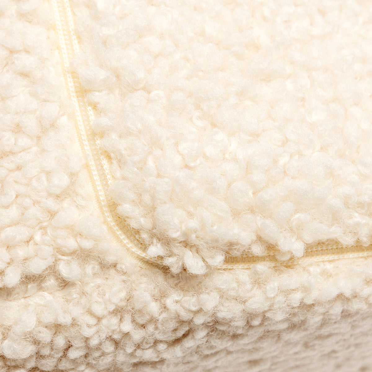 Pouf Poggiapiedi Sgabello Cilindro in Bouclè 40x50