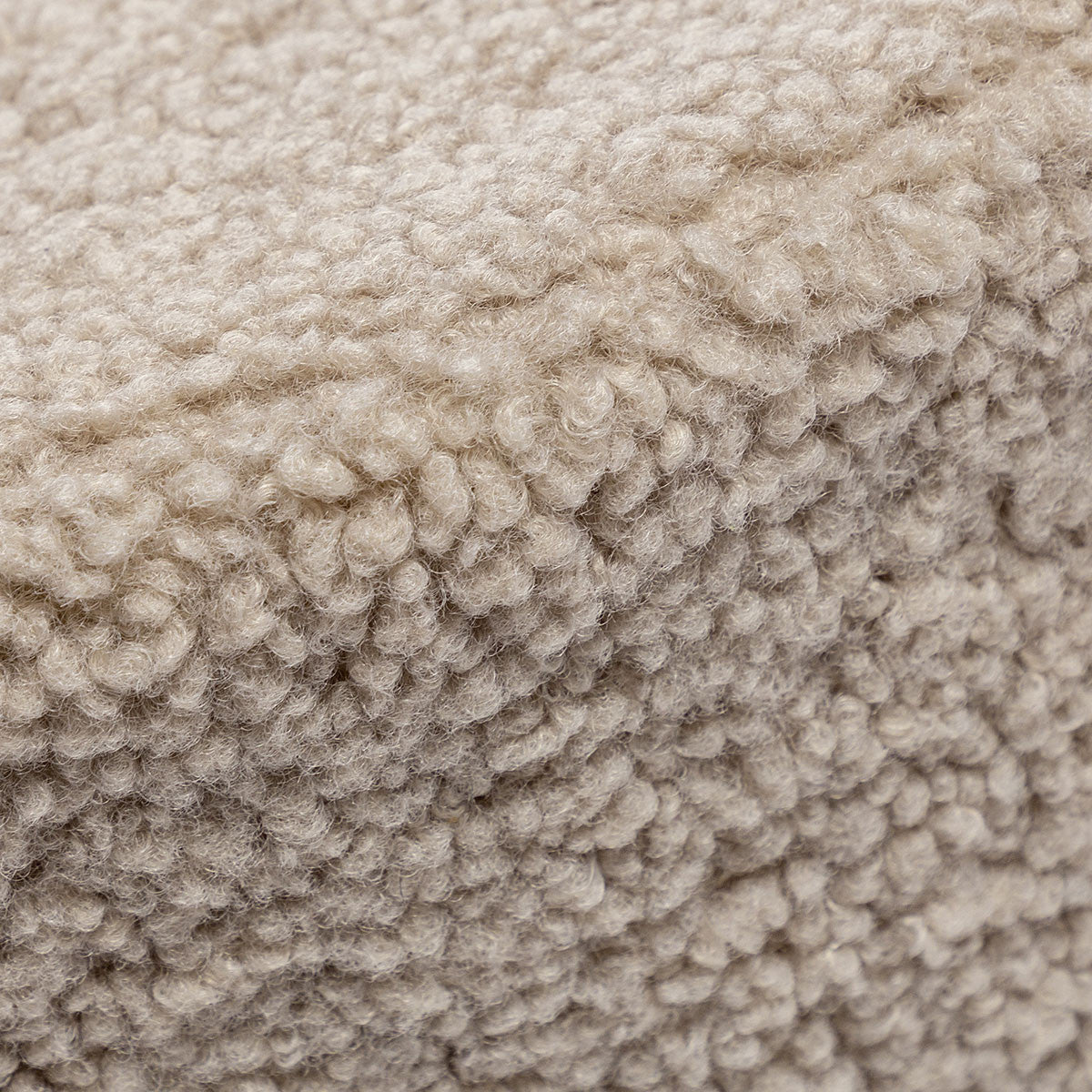 Pouf Poggiapiedi Sgabello Cilindro in Bouclè 40x50