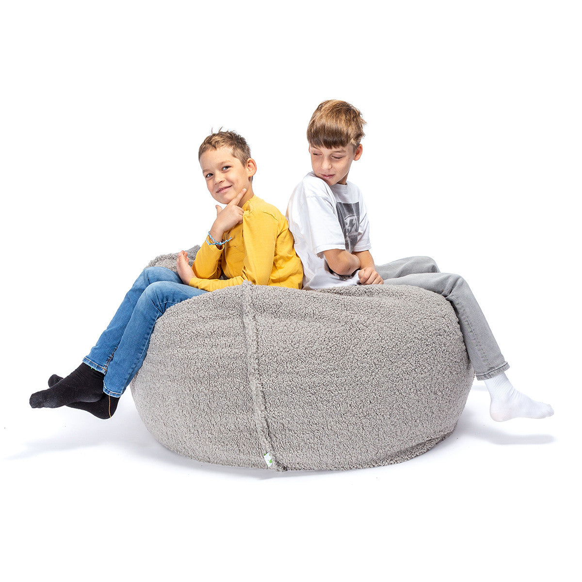 Pouf Poltrona Sacco Sakwa L Bouclè Sfoderabile