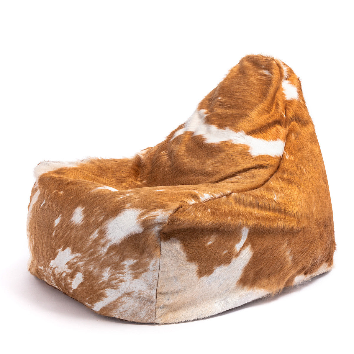 Pouf Poltrona Sacco Sfoderabile in Pelle Naturale Bovina