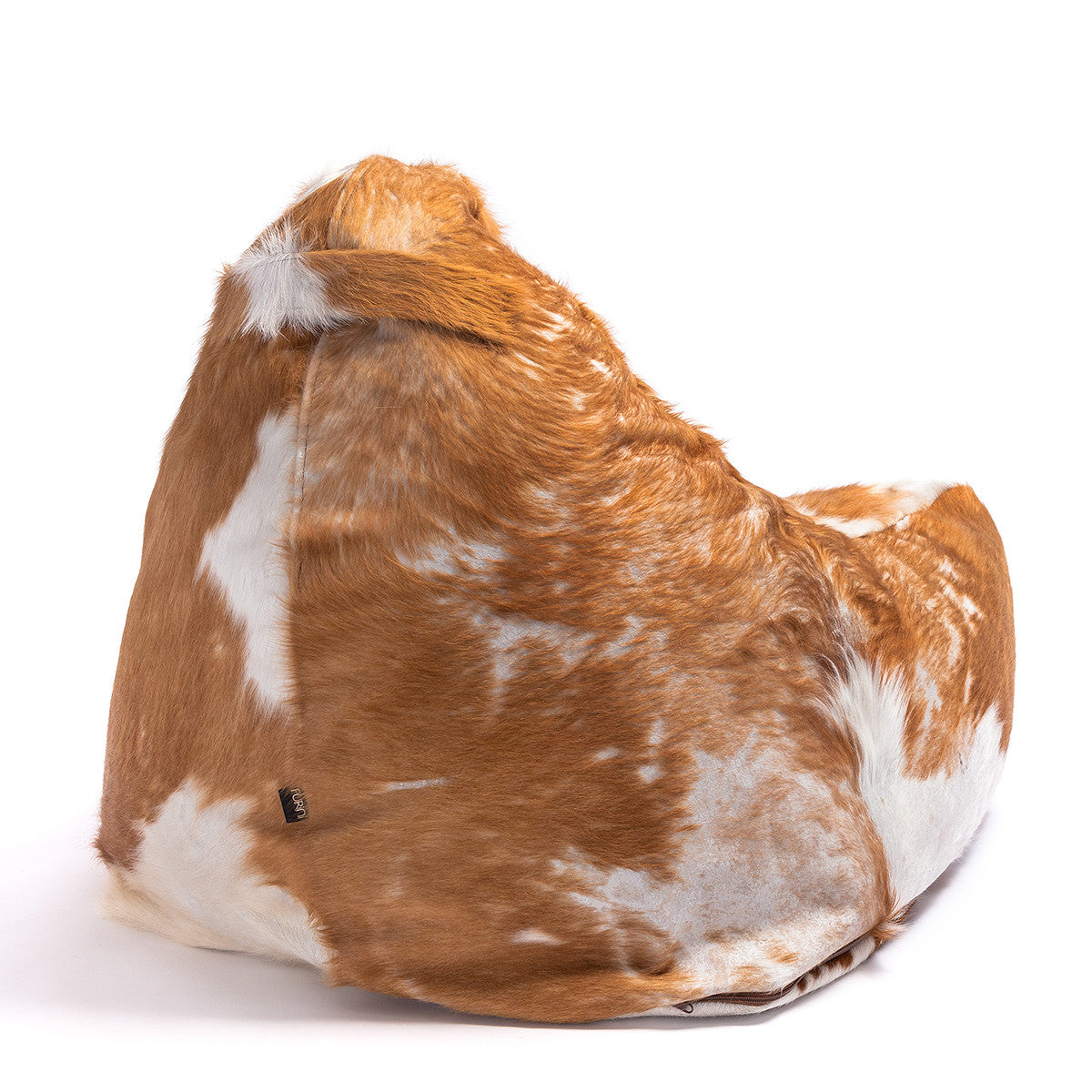 Pouf Poltrona Sacco Sfoderabile in Pelle Naturale Bovina