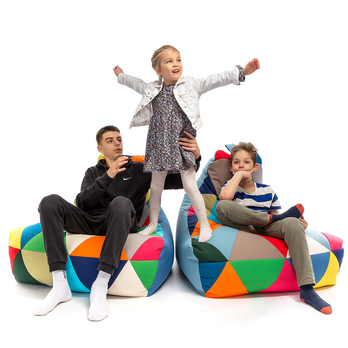 Pouf Poltrona Sacco Patchwork Outdoor