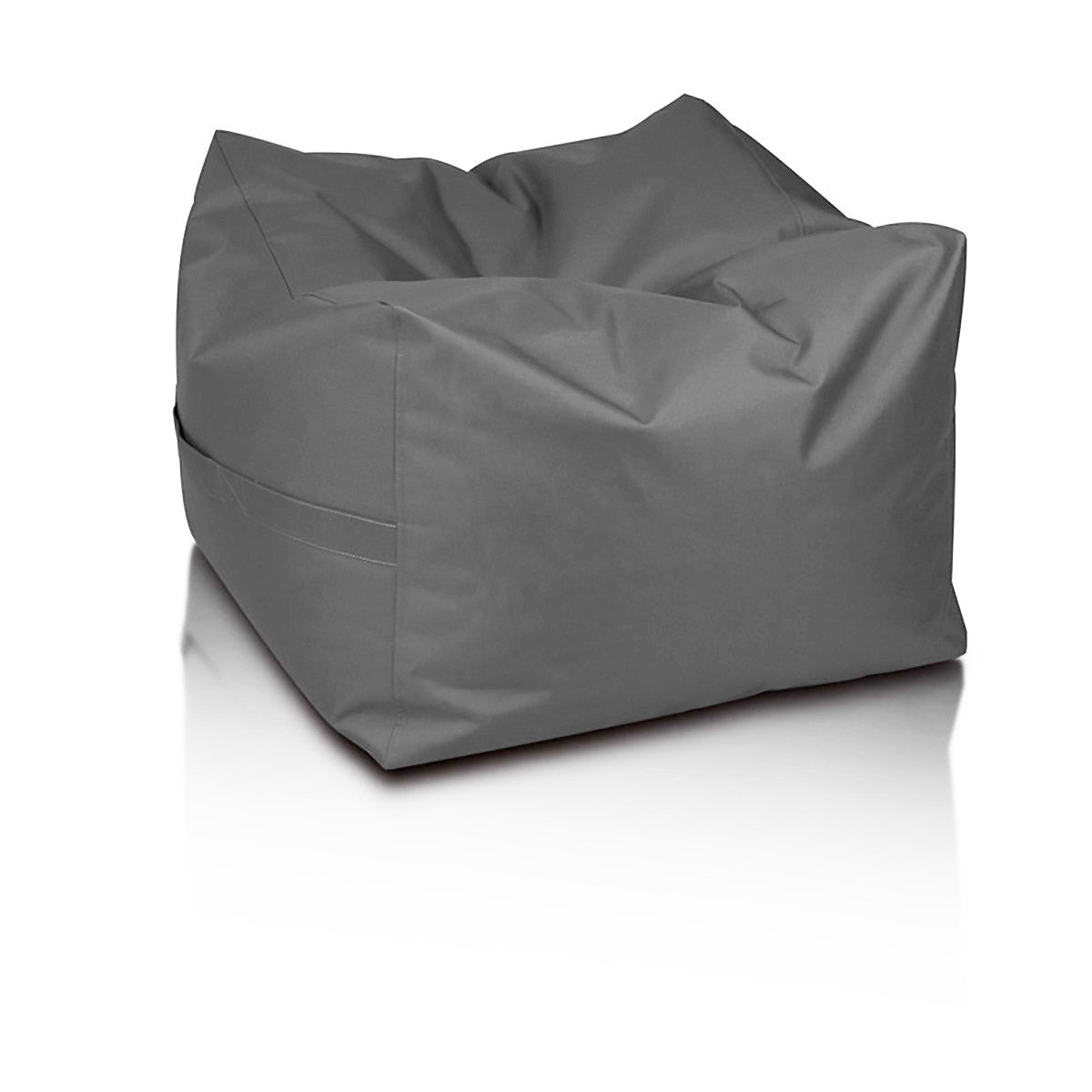 Pouf quadrato morbido poliestere sfoderabile 45x60