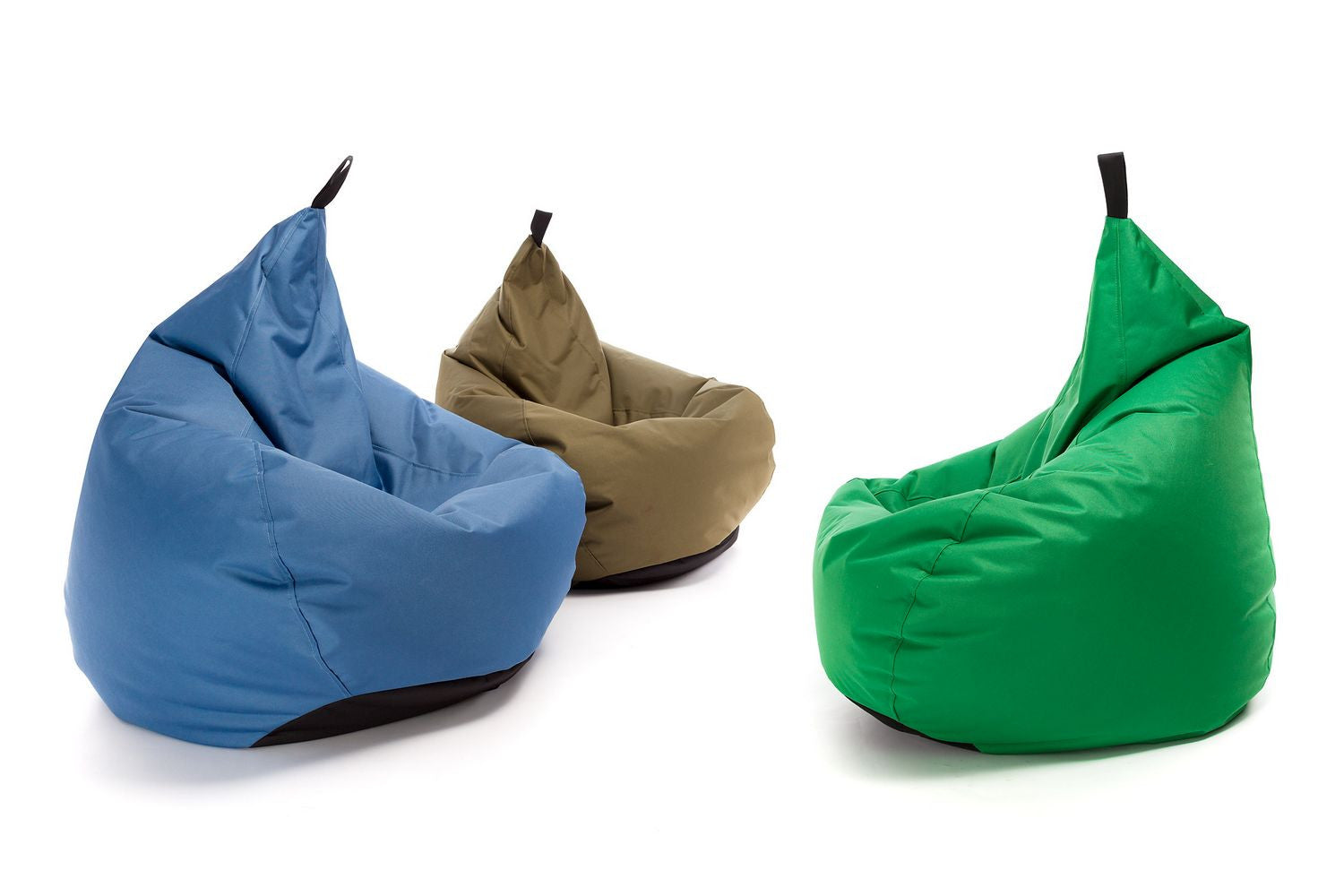 Poltrona pouf sacco oscar in poliestere con maniglia