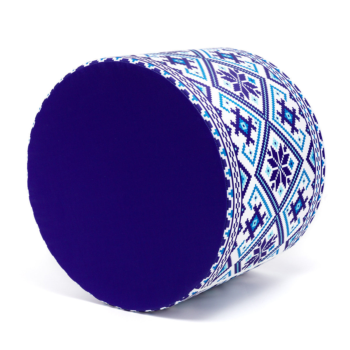 Pouf Poggiapiedi Sgabello Cilindro 40x50