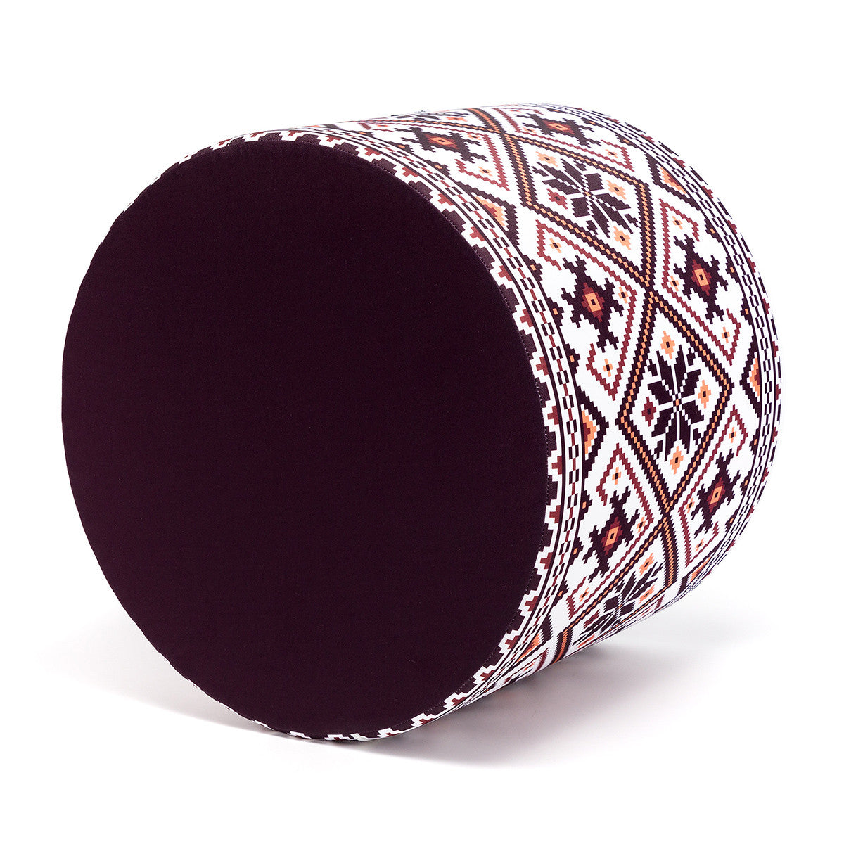 Pouf Poggiapiedi Sgabello Cilindro 40x50
