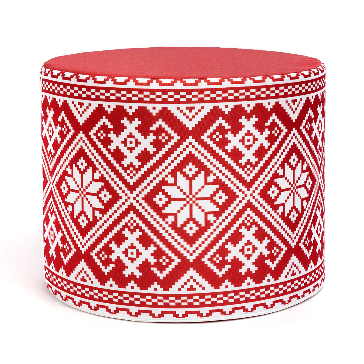 Pouf Poggiapiedi Sgabello Cilindro 40x50