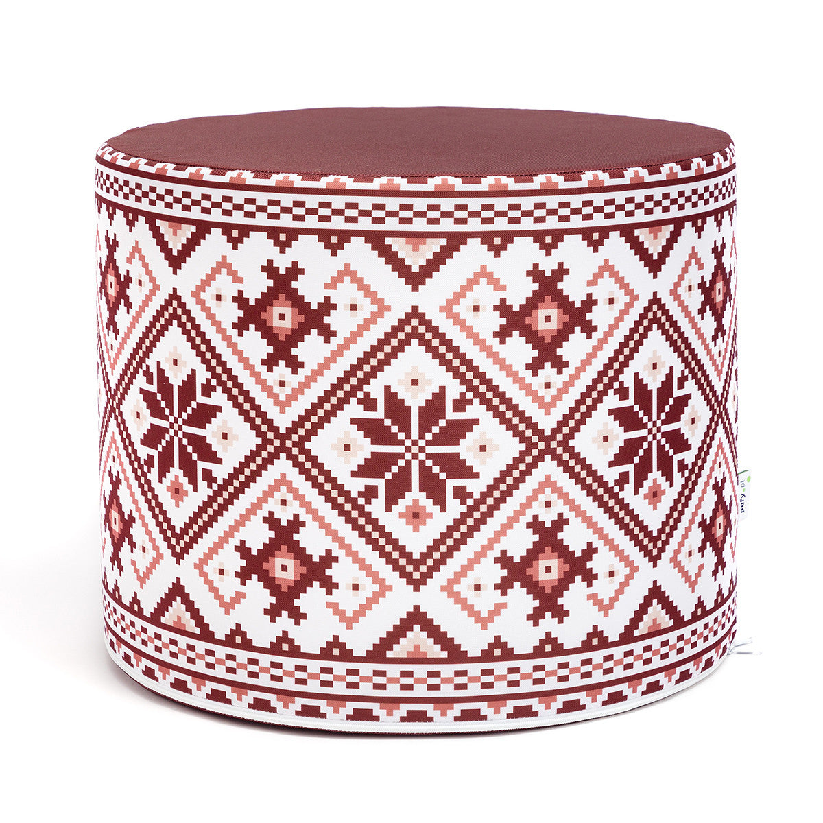 Pouf Poggiapiedi Sgabello Cilindro 40x50