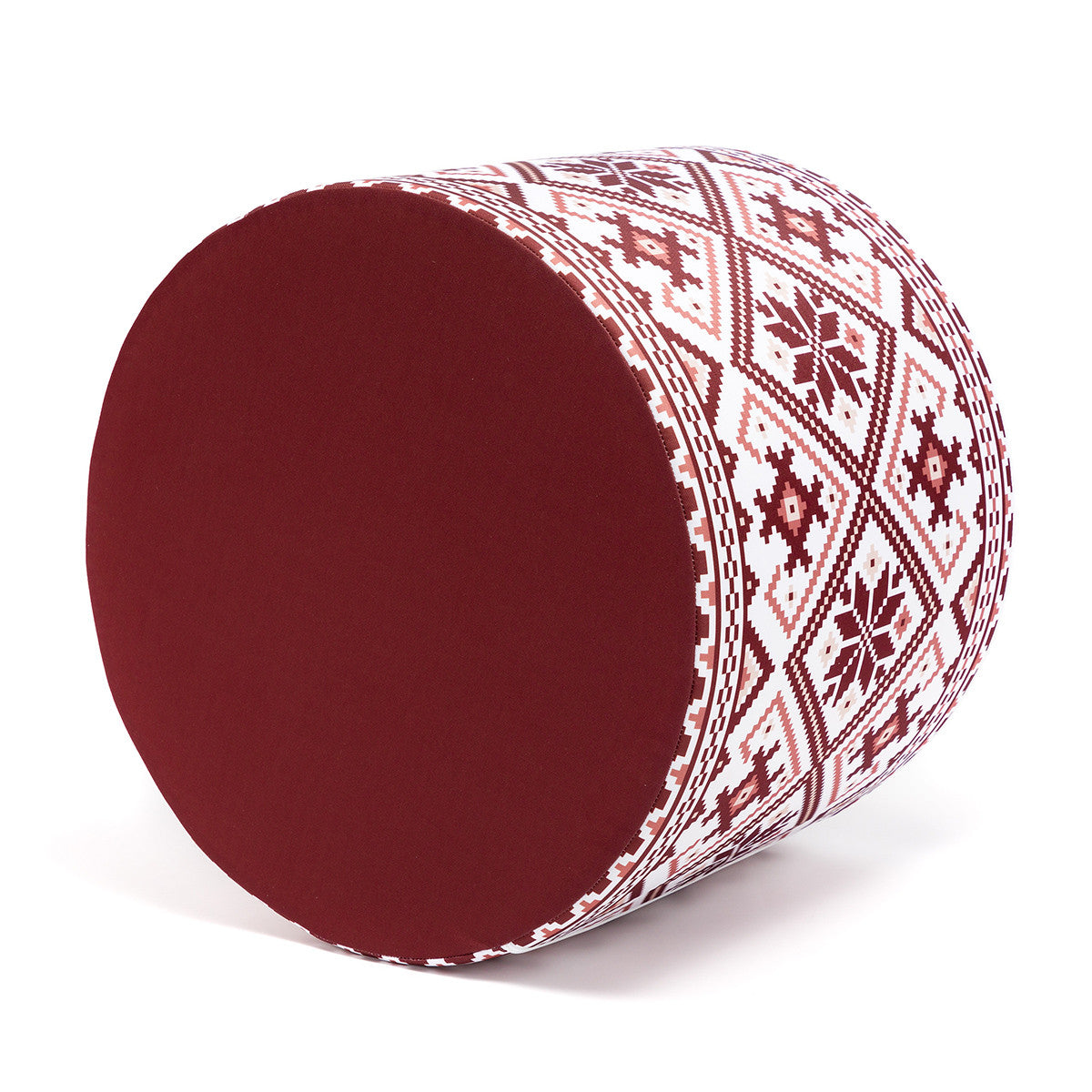 Pouf Poggiapiedi Sgabello Cilindro 40x50