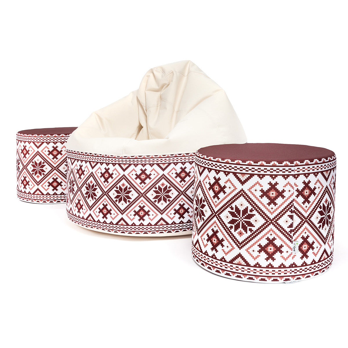 Pouf Poltrona Sacco Waterproof a Fantasia per esterni