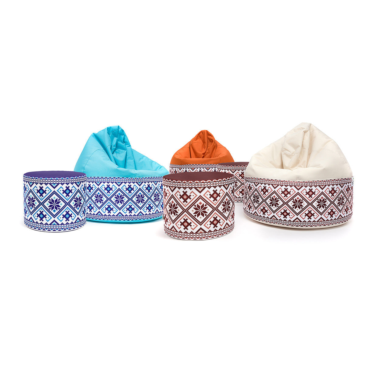 Pouf Poltrona Sacco Waterproof a Fantasia per esterni