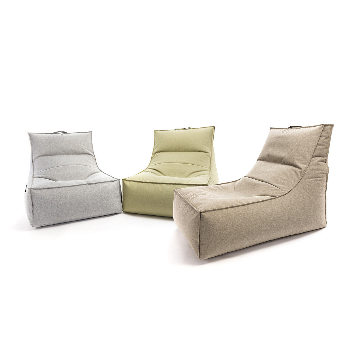 Pouf Poltrona a Sacco Chaise Longue Lettino in Poliestere Impermeabile