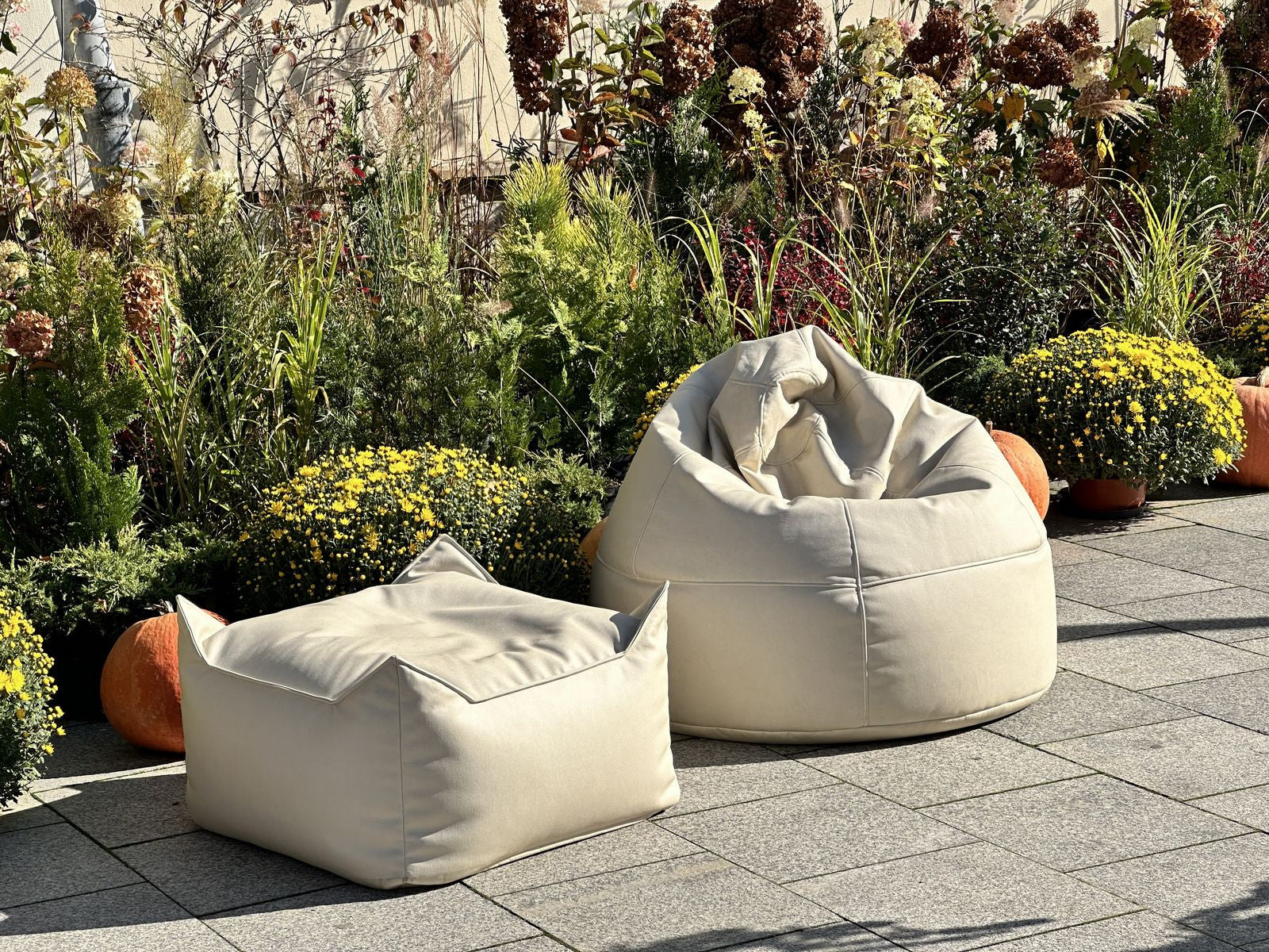 Maxi Pouf Nila in tessuto Poliestere Oeko-Tex 100
