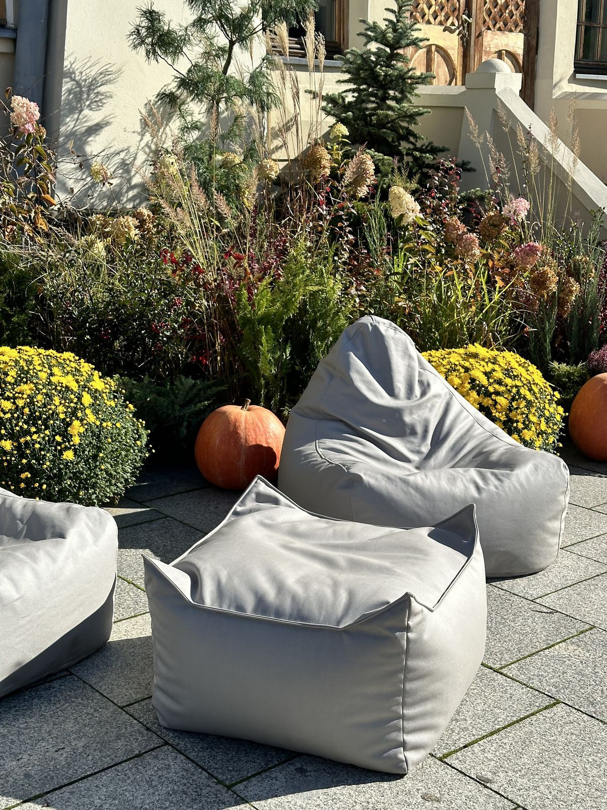 Maxi Pouf Nila in tessuto Poliestere Oeko-Tex 100