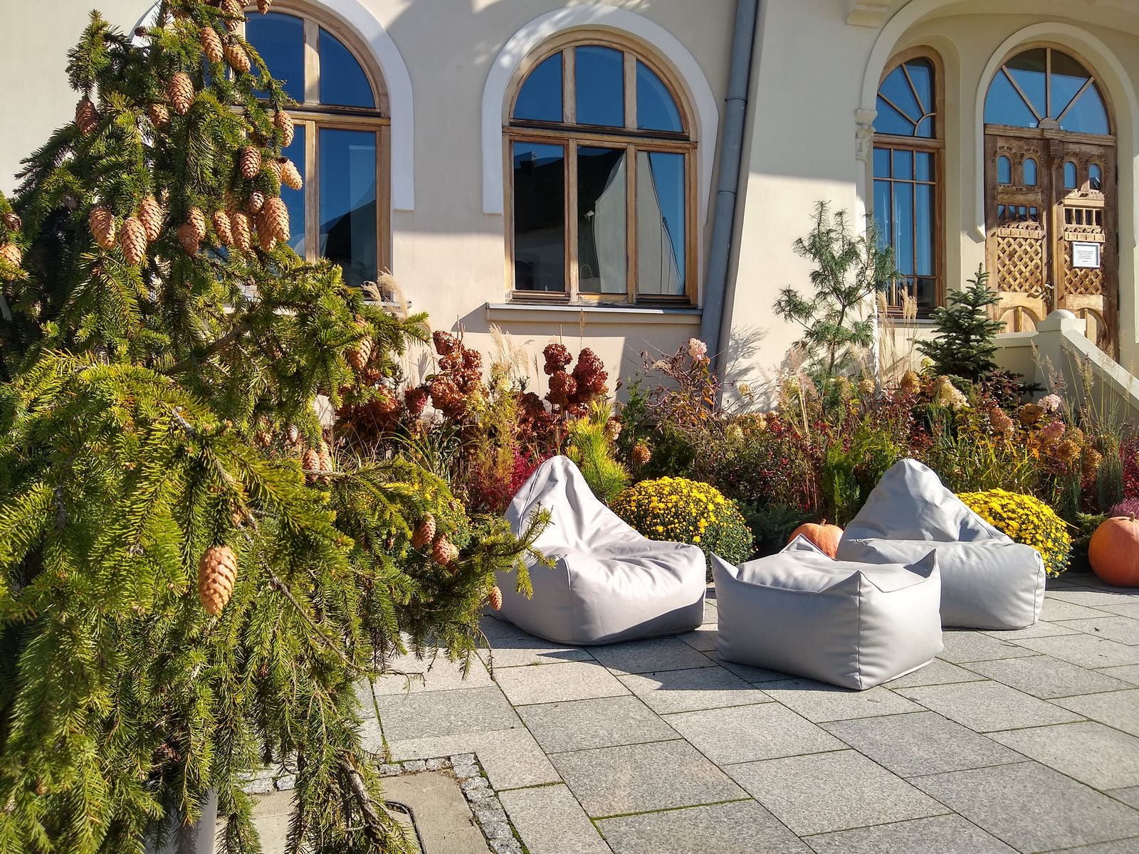 Maxi Pouf Nila in tessuto Poliestere Oeko-Tex 100
