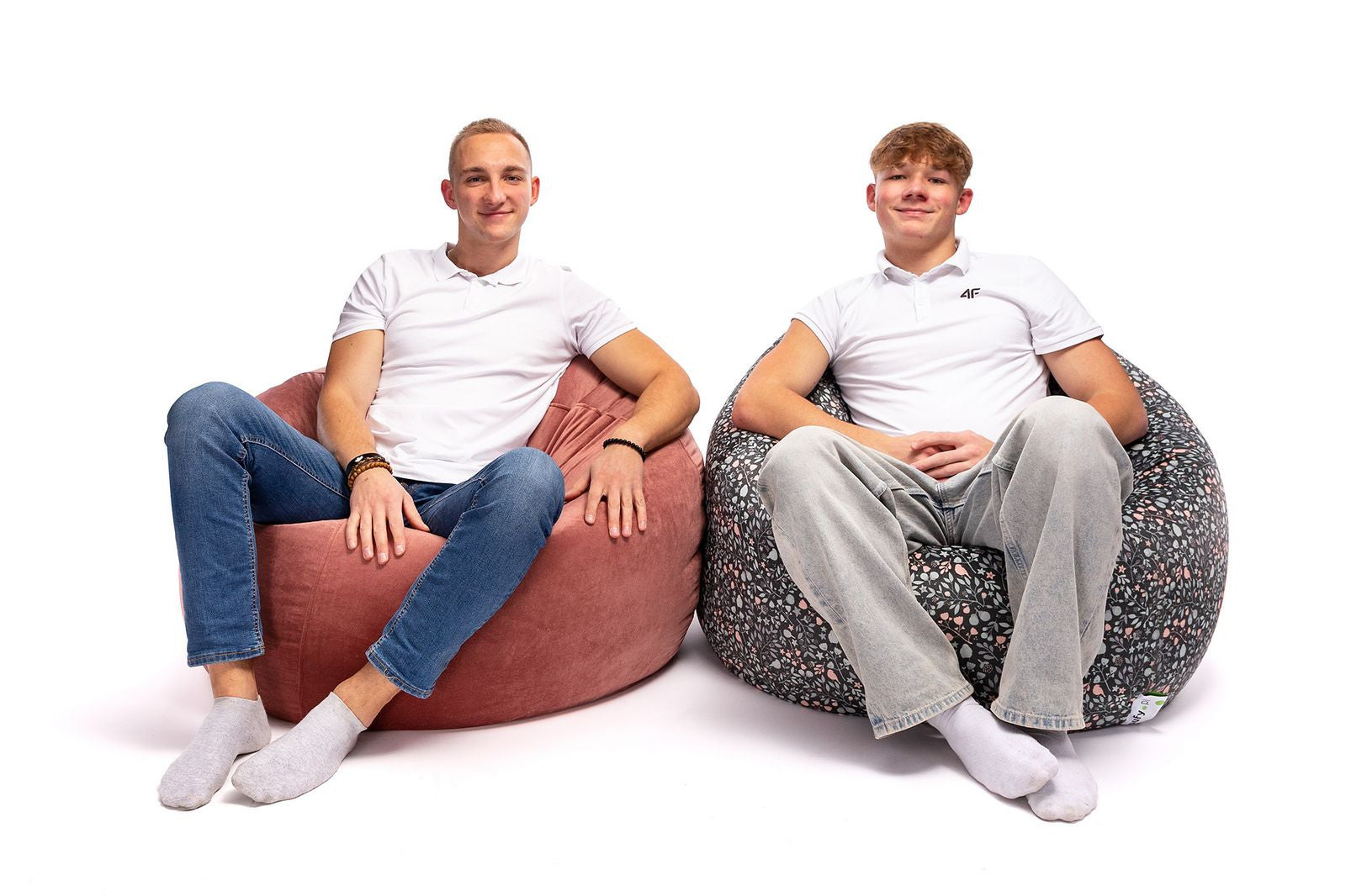 Pouf Poltrona Sacco Sakwa M Microfibra con cuscino