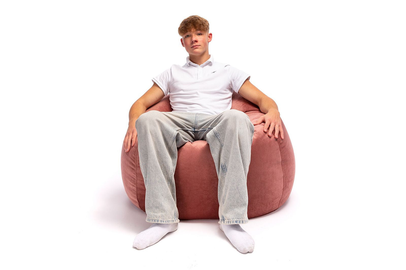 Pouf Poltrona Sacco Sakwa M Microfibra con cuscino