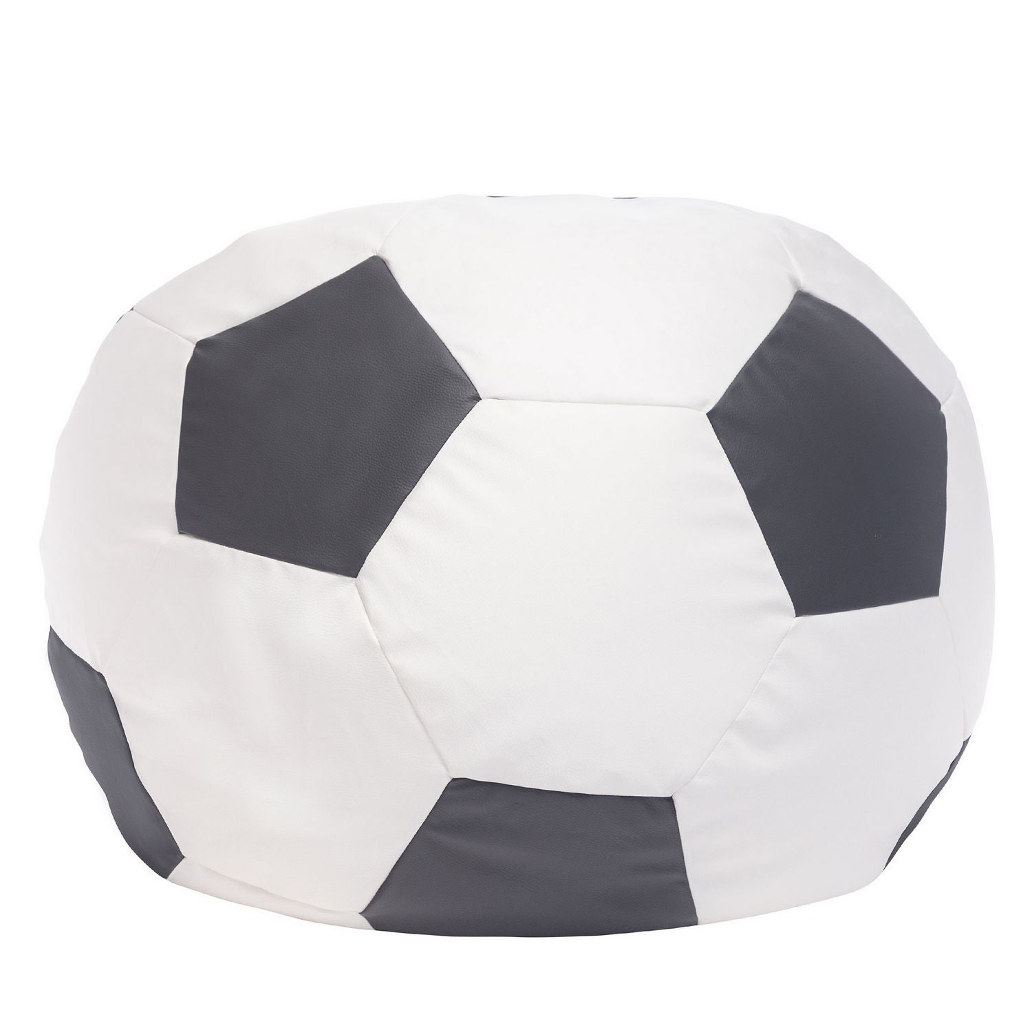 Pouf Poltrona Sacco Palla da Calcio in Ecopelle Taglia L