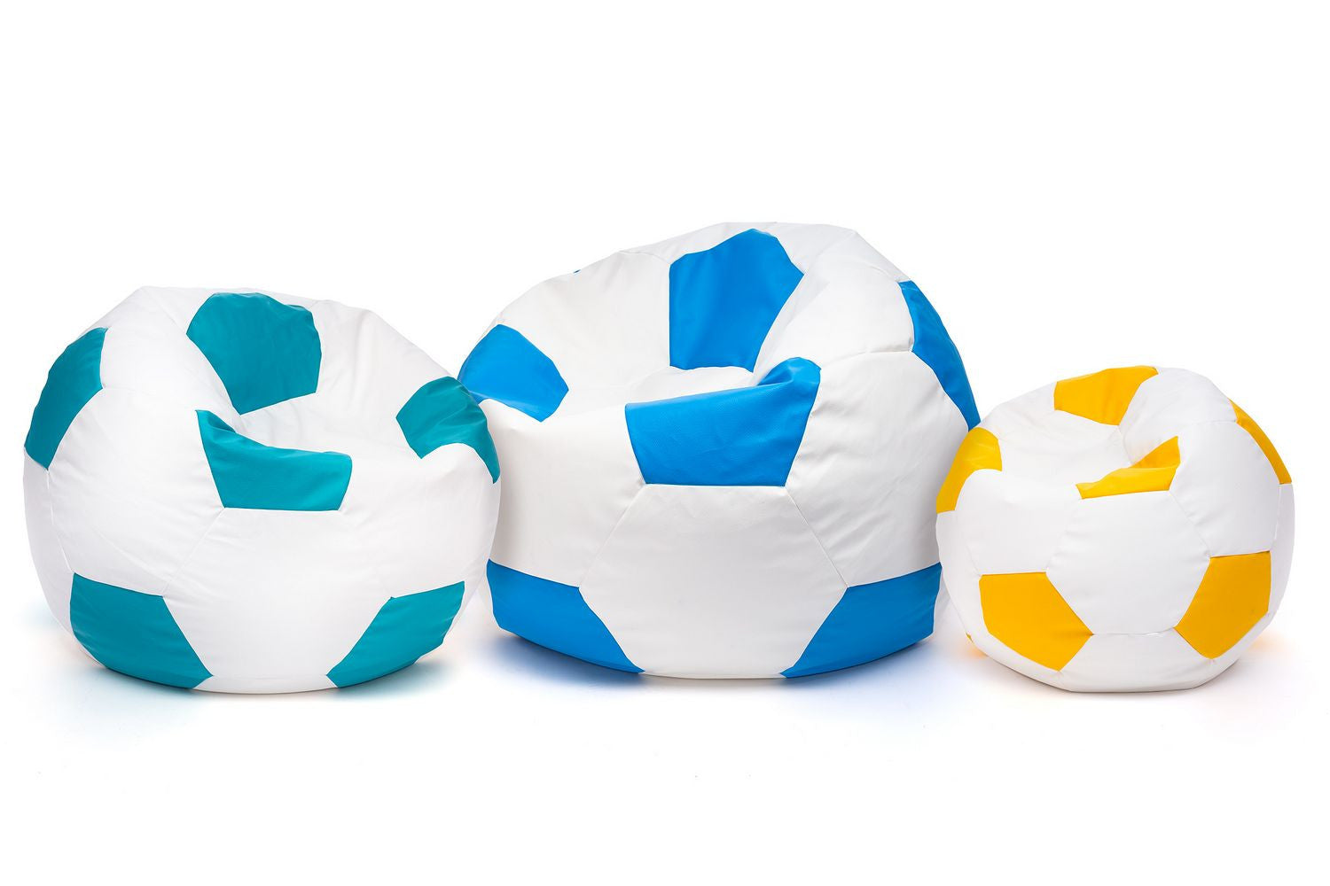 Pouf Poltrona Sacco Palla da Calcio in Ecopelle Taglia L
