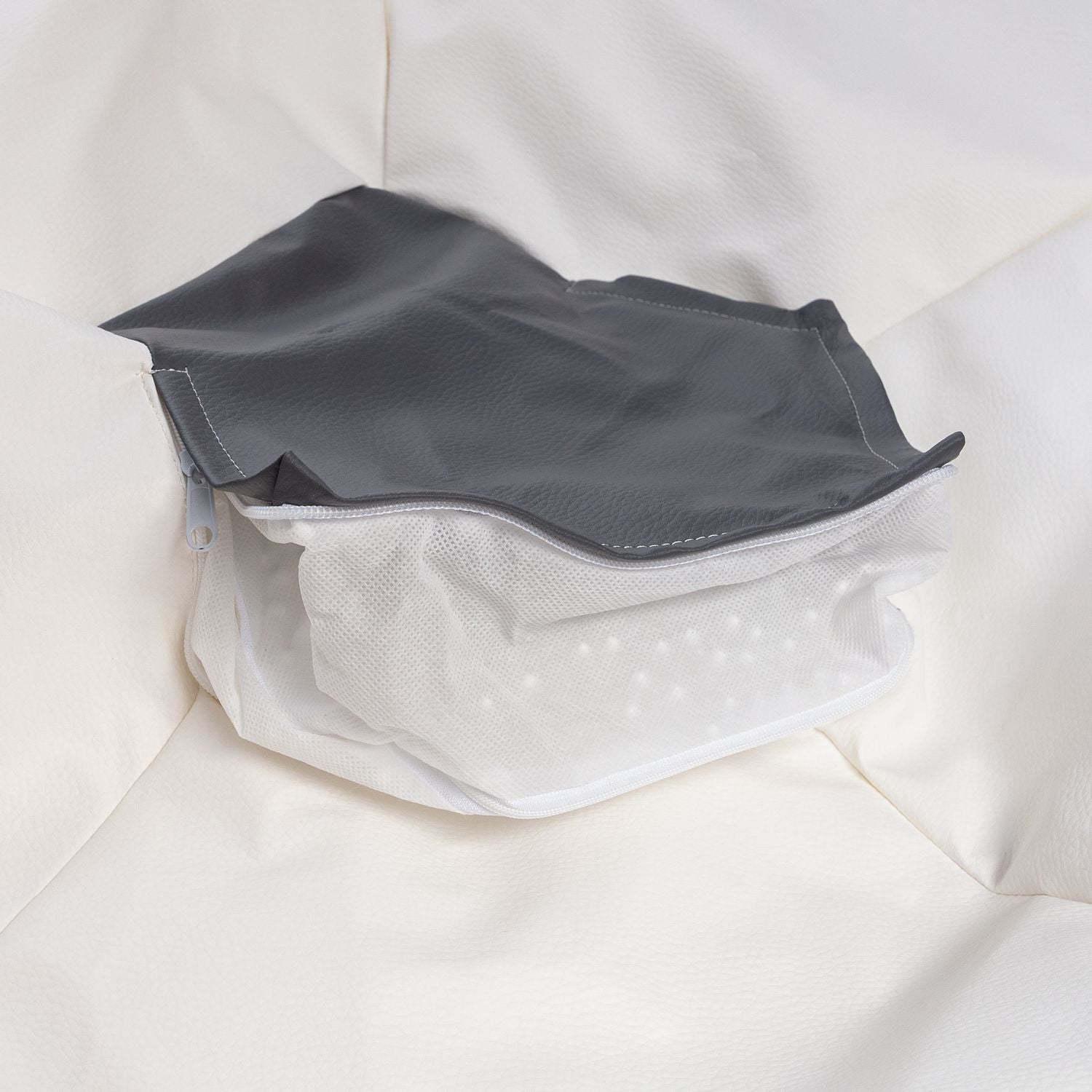 Pouf Poltrona Sacco Palla da Calcio in Ecopelle Taglia M