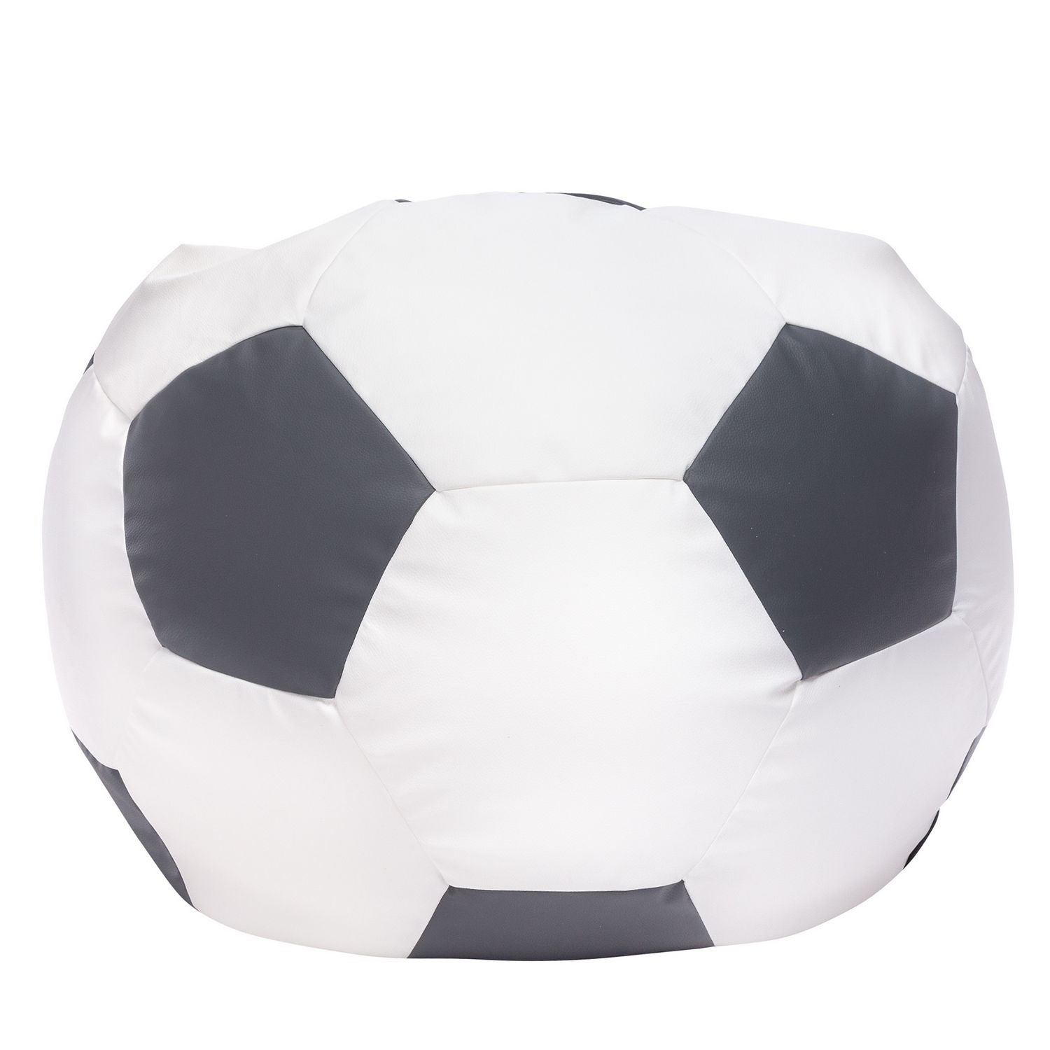 Pouf Poltrona Sacco Palla da Calcio in Ecopelle Taglia XL