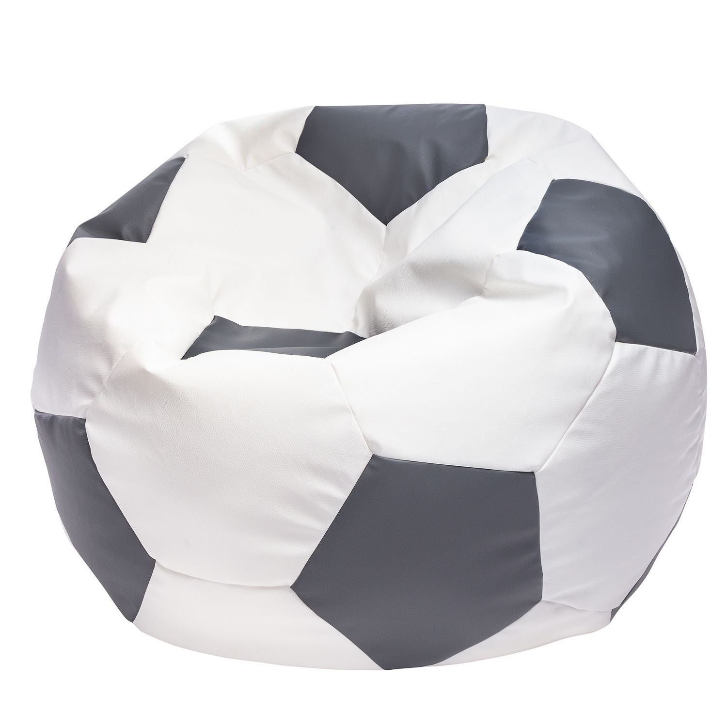 Pouf Poltrona Sacco Palla da Calcio in Ecopelle Taglia XL