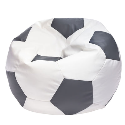 Pouf Poltrona Sacco Palla da Calcio in Ecopelle Taglia XL