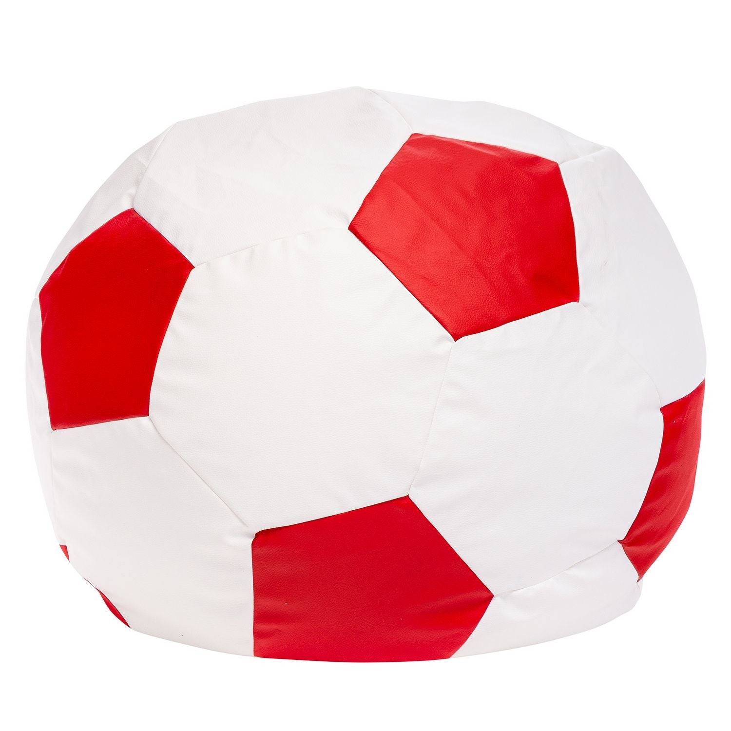 Pouf Poltrona Sacco Palla da Calcio in Ecopelle Taglia XL