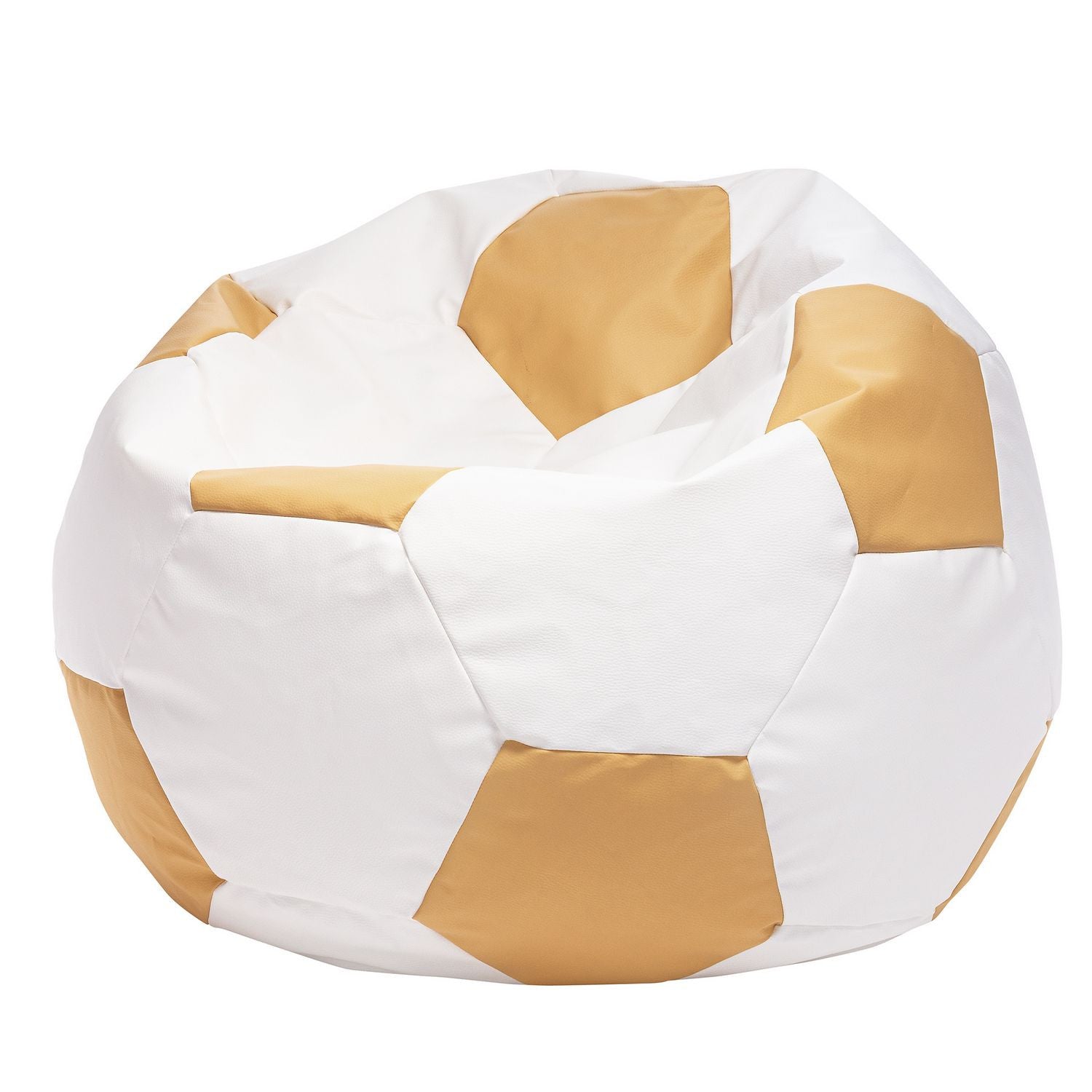 Pouf Poltrona Sacco Palla da Calcio in Ecopelle Taglia XL