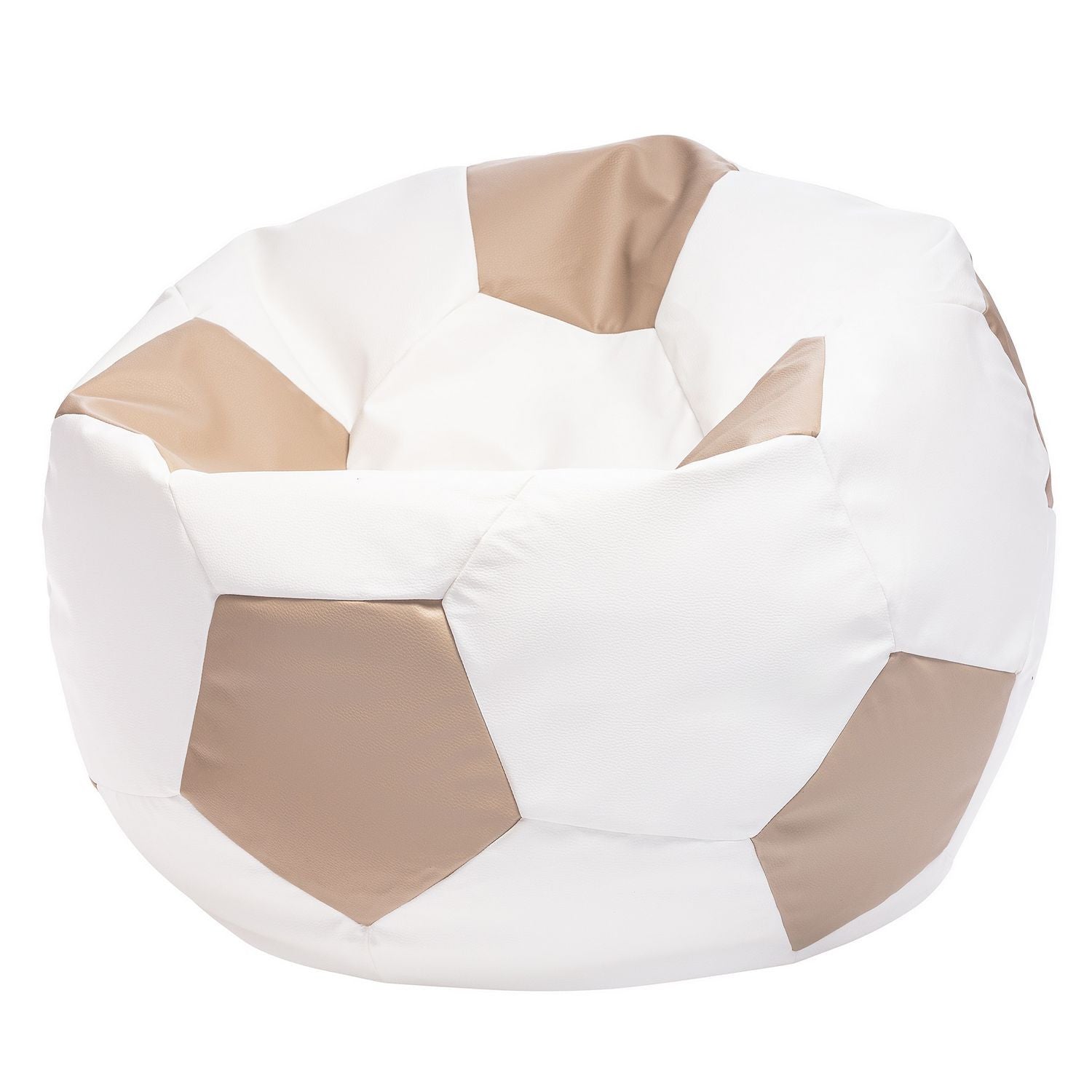 Pouf Poltrona Sacco Palla da Calcio in Ecopelle Taglia XL