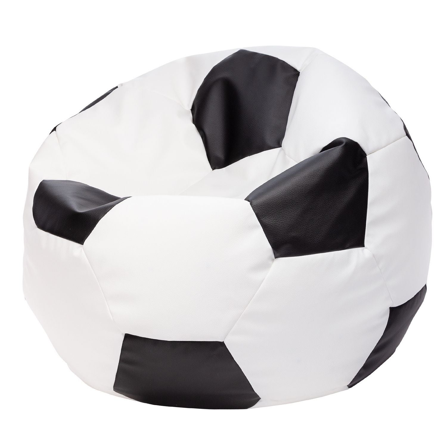 Pouf Poltrona Sacco Palla da Calcio in Ecopelle Taglia XL
