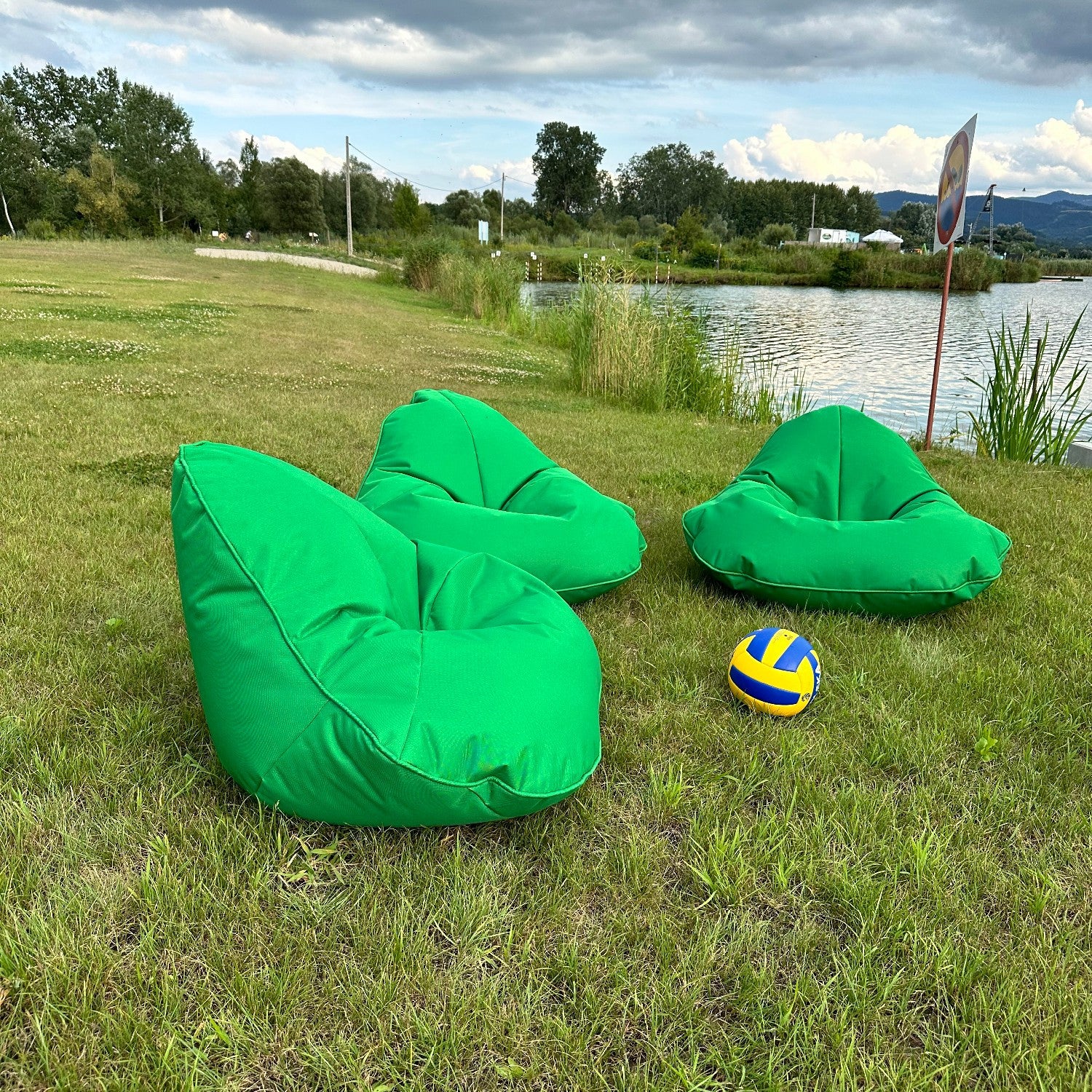 Pouf Poltrona Sacco Frog Poliestere per Esterni