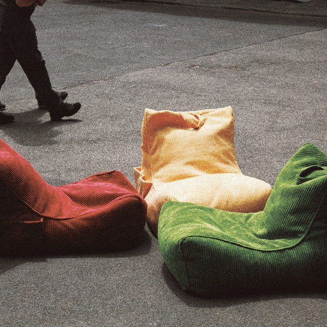 Pouf Poltrona Sacco Chaise Longue flavio in velluto