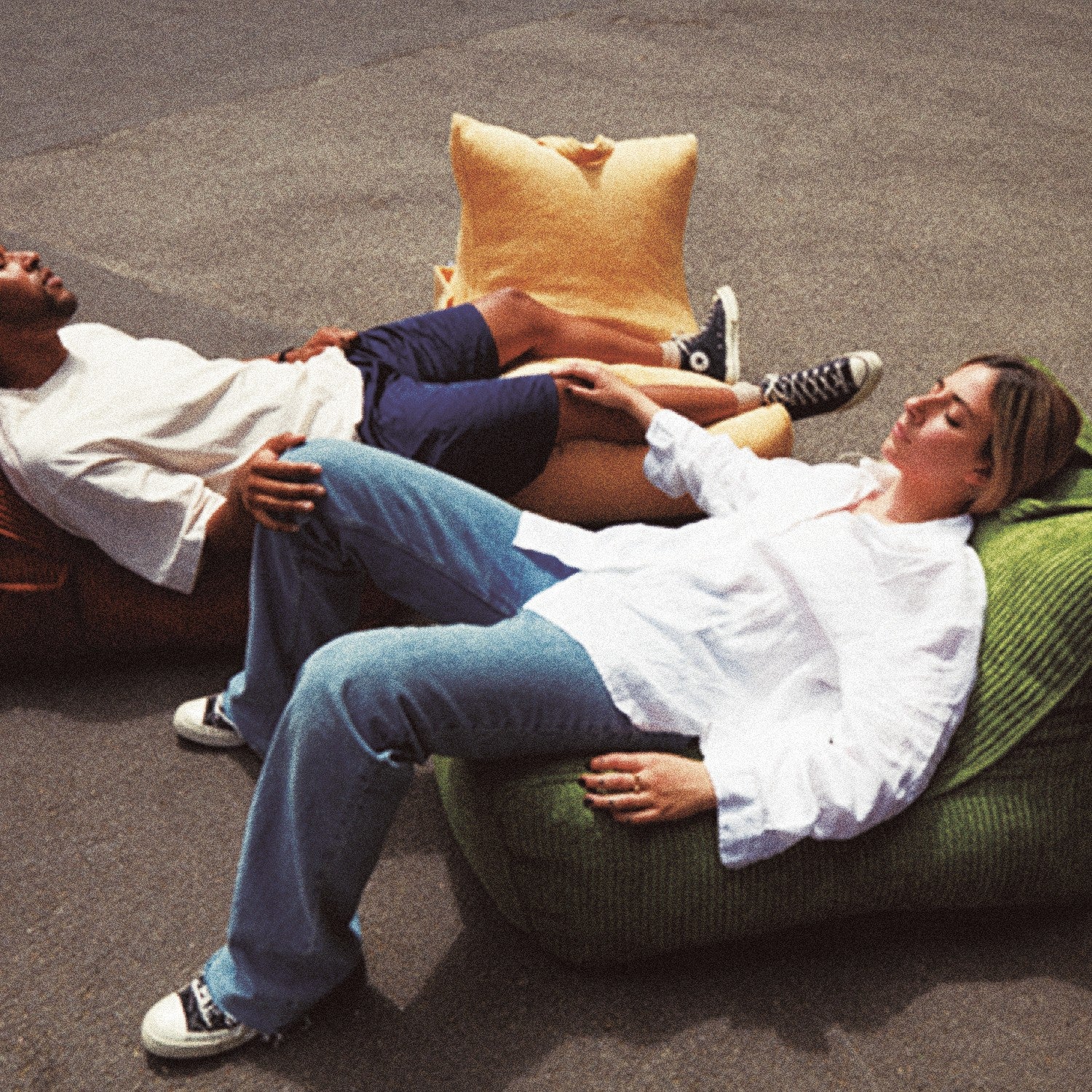 Pouf Poltrona Sacco Chaise Longue flavio in velluto