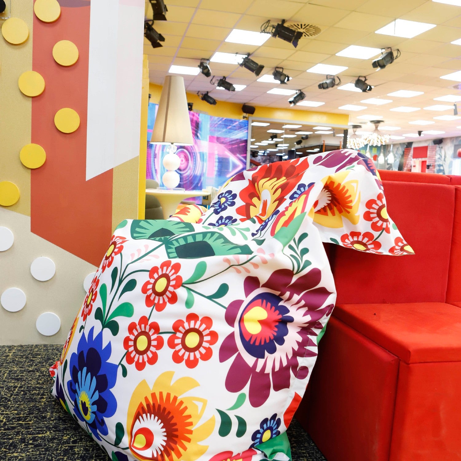 Cuscino M Pouf Poltrona Sacco in Poliestere Design Sfoderabile 135x170 cm